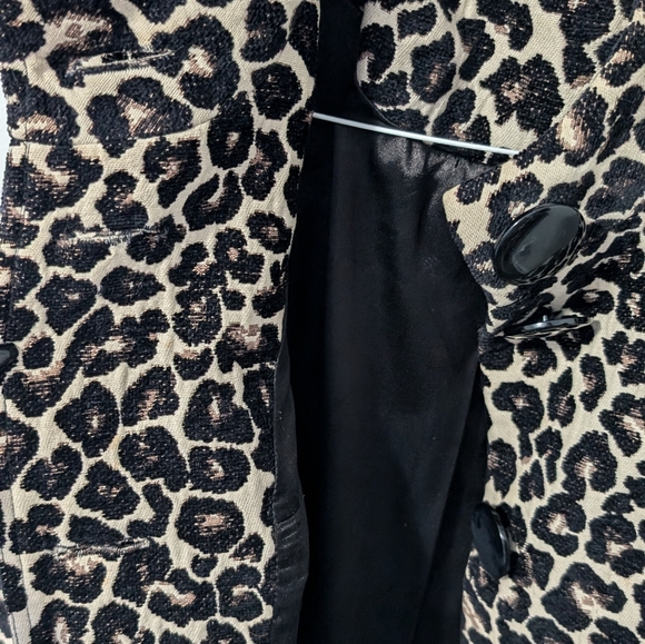 60s Style Leopard Print Coat - Picture 11 of 12